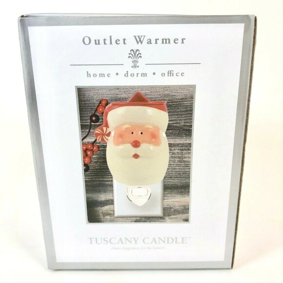 Tuscany Candle Outlet Warmer Christmas Santa Claus Night Light Plug In - Picture 1 of 12
